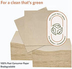 200 Eco Friendly Recycled Bar Biodegradable Napkins 5x5in Beverage Compostable