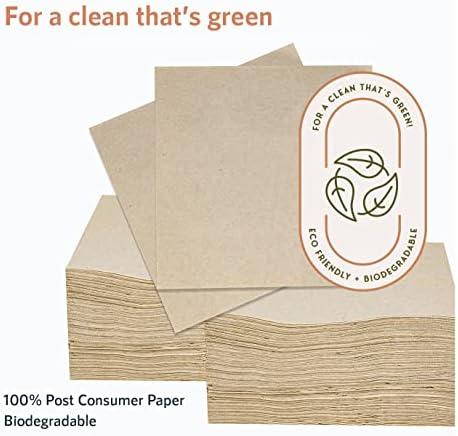 200 Eco Friendly Recycled Bar Biodegradable Napkins 5x5in Beverage Compostable