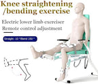 Electric Knee Rehabilitation Trainer, Lower Limb Leg Training Equipment with Remote Control, Adjustable Flexion Extension for Knee Leg Function Recovery