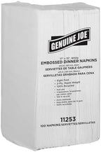 Genuine Joe Embossed Dinner Napkins
