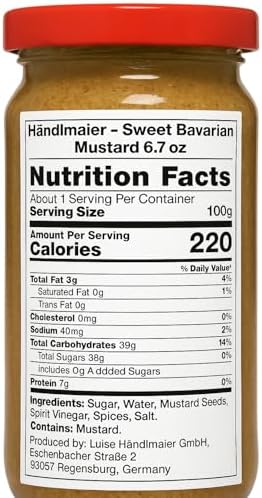 Spicy Sweet Bavarian Mustard - 200 ml - Händlmaier