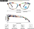 Reading Glasses Women Blue Light Blocking Lightweight Readers Anti Blue Ray Cheaters Glasses Spring Hinges 4 Pack