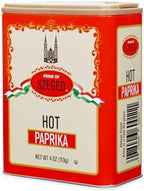 Pride of Szeged Hot Paprika Powder, Bright Red, 4 oz. Tin, 1-Count
