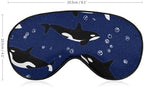 Sleep Mask,Orca Whales Blue Eye Masks with Adjustable Strap for Sleeping,Block Light Eye Sleep Shade Cover for Women Men