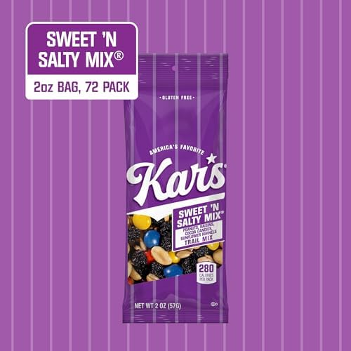 Kar’s Nuts Sweet ‘N Salty Trail Mix, 2 oz Pouch (Pack of 72), Gluten-Free Trail Mix Snack