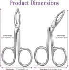 2Pcs Eyebrow Tweezers Scissor Precision Stainless Steel Flat Straight Tip Eyebrow Facial Remover for Hair Plucker Women and Men Facial Hair