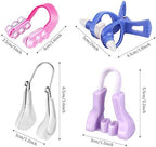 Frienda 4 Pieces Nose Shaper Slimmer Lifting Clips Straightener Safety Silicone Bridge Shaper Beauty Tool Kit Set for Women Wide Nose