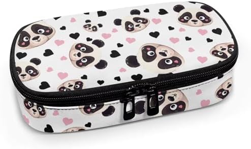 Panda Heart Diabetic Supplies Travel Bags Portable Insulin Container Travel Size Durable Medical Insulated Storage Case for Insulin Pen Blood Sugar Test Strips Syringe Needles