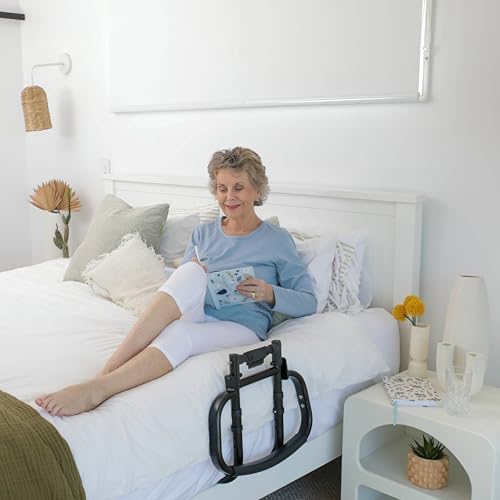 Sturdy Bed Rails for Elderly Adults Safety - Foldable & Adjustable Bed Rail - Supports up to 330lbs - Fit King, Queen, Full, Twin - Bed Guard Rail for Seniors WELLORA