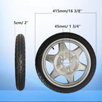 16”Wheelchair Rear Wheel Replacement, 16X2.125 Electric Wheelchair Rear Wheel, Pneumatic Rubber Tire, Wheelchair Wheel Replacement Part