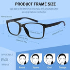 4 Pack Progressive Multifocus Reading Glasses Blue Light Blocking Readers for Men Women with Spring Hinge