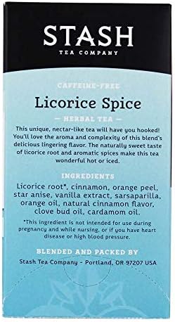 STASH TEA TEA,HERBAL,LICORICE SPICE, 20 BAG, 1.2 Oz