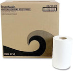 Boardwalk 6250 Hardwound Paper Towels, Nonperforated 1-Ply White, 350 ft (Case of 12 Rolls)