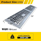 Modular Threshold Ramps for Doorways, 1" Rise Wheelchairs Ramps for Home Indoor, Solid Upgrade Material 3000 Lbs Load Capacity Door Ramps for Cars(2 PCS)