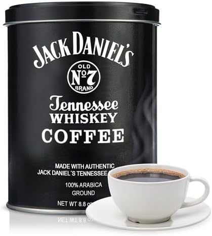 Parkway Gifting Co. Jack Daniel’s Tennessee Whiskey Coffee 8.8 oz – Made of 100% Arabica Ground Medium Roast Infused with Authentic Jack Daniel's, Perfect Father's Day & Holiday Gift Set