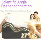 Couples Pillow,Sweet Spot Pillow, 27°Angle Perfect Position Intimacy Pillows for Couples,Memory Foam Support Cushion for Waist, Neck & Back, Waterproof & Portable with Washable Cover