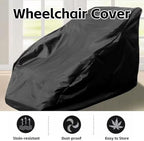Wheelchair Cover with Adjustable Drawstring - Waterproof Dustproof Windproof Protective Cover for Electric Wheelchairs, UV & Snow Protection, Indoor & Outdoor Use