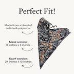 Save the Girls Scarf Mask – Adjustable Fashion Mask Neck Gaiter – Made of Polyester, Balaclava Mask for Women – Bandana