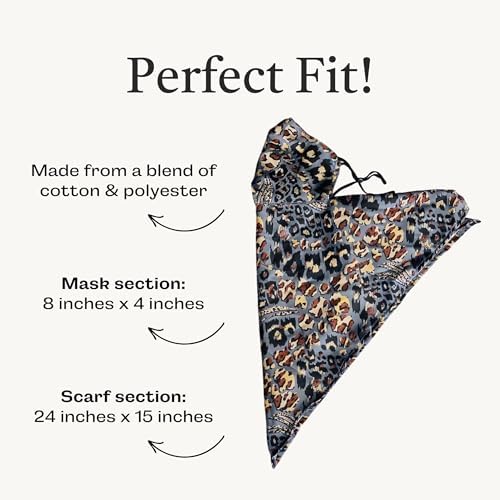 Save the Girls Scarf Mask – Adjustable Fashion Mask Neck Gaiter – Made of Polyester, Balaclava Mask for Women – Bandana