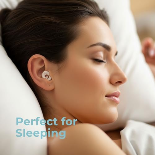 Sleep ZM SleepZMPods™ – Noise-Blocking Earplugs for Deep Sleep, Travel, Focus & Sensory Relief | Ultra-Comfortable & Reusable | 24dB SNR Custom-Fit Protection