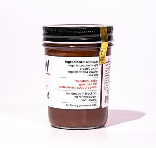 Fine & Raw Chocolate Hazelnut Butter Spread 8 Ounce – Clean Ingredients, Vegan, and Organic Chocolate Hazelnut Spread, Healthy Chocolate Hazelnut Spread (Chocolate Hazelnut)