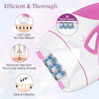 Epilator for Women, Smooth Glide Facial Hair Remover with 2 Speed & LED Light, Rechargeable Cordless Electric Epilator for Face, Bikini, Underarms, Arms, and Legs, Painless & Portable