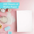 Oasis Supply 200 Piece O-Grade Wafer Paper Pack, 8" by 11"