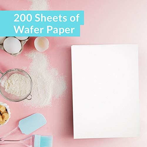 Oasis Supply 200 Piece O-Grade Wafer Paper Pack, 8" by 11"