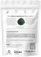 Organic Kelp Powder, 2lbs | Sustainably US Grown, Raw Ascophyllum Nodosum Source | Rich in Iodine for Thyroid Support, Body Scrubs, & Skin Care | Sea Vegetable | Non-GMO, Vegan