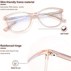 Madison Avenue Blue Light Blocking Glasses Anti Eyestrain UV Glare Blue Light Glasses for Women TV Phone Computer Gaming Eyeglasses Liberty (Crystal Brown)