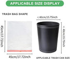 2 Gallon Small Trash-Bags Drawstring Bathroom - White Mini Garbage Bags 60 Count Plastic Unscented 7.5L Tiny Waste Basket Liners Kitchen Office Car Strong Thick Bulk Magesh