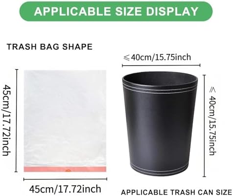 2 Gallon Small Trash-Bags Drawstring Bathroom - White Mini Garbage Bags 60 Count Plastic Unscented 7.5L Tiny Waste Basket Liners Kitchen Office Car Strong Thick Bulk Magesh