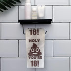 Happy 18th Birthday Gifts, 3-Ply Funny Toilet Paper Roll, Holy Poop You're 18 Printed Toilet Paper Gag Gift, Pranks & Surprises Bathroom Decor for Boys Son and Girls, Cheers to 18 Bday Party Supplies