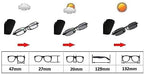 Foldable Portable Spring Hinged Reading Glasses, Square Photochromic Sunglasses, Driving Safety Eyeglasses +1.50 (Color : Black, Size : +2.00)
