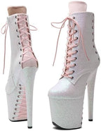 WUXIN H&P 8 in Pole Dance Boot Shoes For Women,8 in Exotic Stiletto Pole Dance Boot Shoes Platform,8 in Stiletto Platform Pole Dancing Shoes Ankle Boots Heels