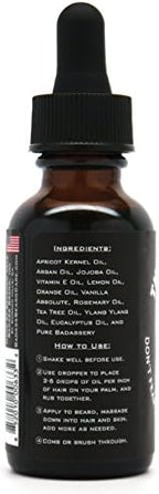 Badass Beard Care Oil For Men - The Ladies Man Scent, 1 oz - All Natural Ingredients, Keeps Beard and Mustache Full, Soft and Healthy
