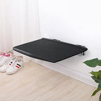 Bath Shower Chairs,Wall Mounted Shower Seat Folding Shower Stool Non-Slip Bathroom Wall Chair Bath Bench for Bathing Elderly Disabled and Limited Mobility Black Bearing Weight 150kg