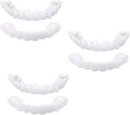 3 Pairs Instant Veneers Dentures Fake Teeth Braces Smile Teeth Top Fake Teeth Whitening Cosmetic Tooth Covering for Men and Women for a Confident Smile