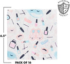 Daydream Society Sweet Dreams - Large Paper Napkins - Party Napkins with Spa & Slumber Party Designs - Pack of 16 Dinner Napkins - Decorations For Girls Birthdays, Slumber Parties, and Pamper Parties