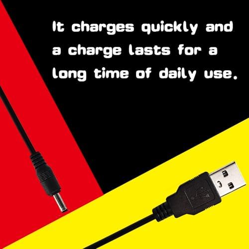 Electric Toothbrush Charging Cord Compatible with Fairywill Sonic, Bitvae, Vekkia, Dnsly, Gloridea, Bitvae, Wepklin, Nsly, Baoveri, Kipozi USB Charger Cord Power Supply 2 Pack