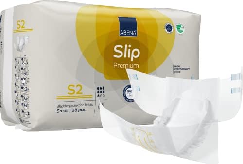 Abena Slip Premium Incontinence Briefs, Level 2, (Extra Small To Extra Large Sizes), Small, 28 Count