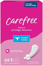 Carefree Thong Pantiliners, Unscented, 49 Count (Pack of 2)