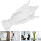 Zerodeko Resin Jesus Statue Religious Figure White Miniature Sculpture Desktop Ornament Home Decor for Church and Living Room Display