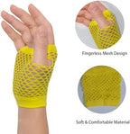 Fishnet Fingerless Gloves Mesh Arm Sleeves Fish Net Arm Sleeves EMO Gloves for Women in Theme Party Scene Accessories