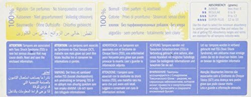 Natracare Non-Applicator 100% Organic Cotton Tampons, Regular, Totally Chlorine Free, Biodegradable and Compostable (CASE of 12 Packs, 240 Tampons Total)