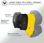 DUHAN Motorcycle Knee Pads for Men & Women - Motocross, Dirt Bike, MTB, Skateboarding Protective Gear - CE Level 1 Certified - Black