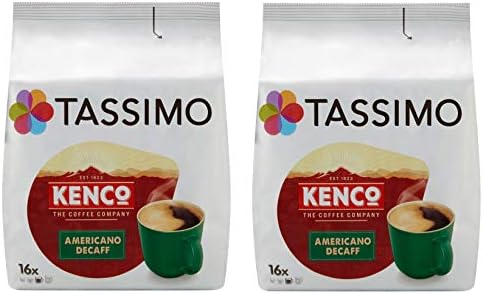 iFuntecky T Discs Kenco Americano Decaf (2 Pack, 32 T Discs/pods), 32 Servings?