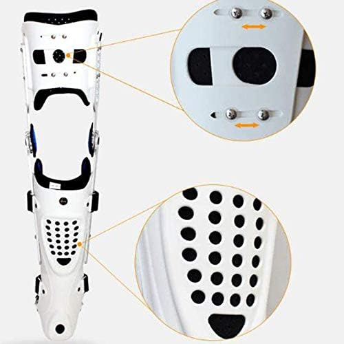 Knee Brace, Adjustable Full Leg Stabilizer Knee Orthosis Splint, Knee Brace Knee Ankle Foot Orthosis KAFO Brace Fixed for ACL, PCL, MCL or LCL,Left Leg