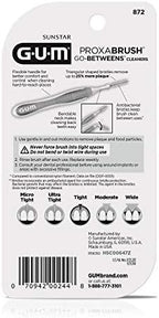 GUM Proxabrush Go-Betweens Tight Interdental Brushes – Soft Bristle Dental Picks for Plaque Removal, Health & Braces Care, 10 Count (Pack of 6) 60 Total