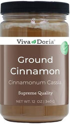 Viva Doria Ground Cinnamon Powder, 12 oz (340g) | Ideal for Baking, Cooking, Pies, Tea & Coffee